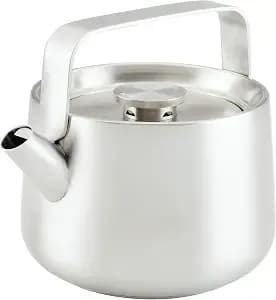 Kitchenaid Teakettles Stainless Steel Whistling Teakettle, 1.9 Quart - Brushed Stainless Steel