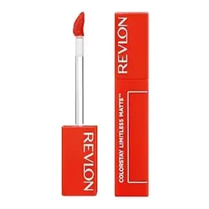 Revlon Colorstay Limitless Matte Liquid Lipstick, Vegan Formula, No-Budge, Longwear Lip Color, Long Lasting, Lightweight/Comfortable, Waterproof, 009 Hot Take, 0.17 Fl Oz