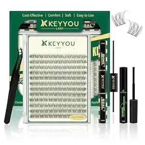 Keyyou ky10 Lash Clusters Kit, Diy Eyelash Extension Kit