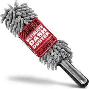 Relentless Drive Car Duster Interior 14" – Dash Duster For Women & Men - Chenille Car Accessories, Lint & Scratch-Free, Essentials For Interior