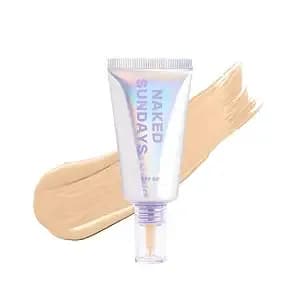 Naked Sundays 2-In-1 Peptide Skin Tint With Spf 50, 2.5 Light Neutral - Beautyscreen: Zinc Oxide, Niacinamide, Polyglutamic Acid, Bisabolol & Allantoin, Natural Coverage, Vegan & Cf, 1.01oz