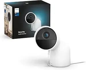 Philips Hue Secure Desktop Camera, 1080p Resolution, Notifications, Two-Way Audio, Seamless Integration, Compact Design, Desktop Stand, White, Free 24-Hour Video History