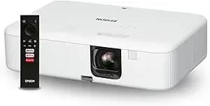 Epson Epiqvision Flex Co-fh02 Full Hd 1080p Smart Streaming Portable Projector 3-Chip 3lcd, 3000 Lumen Color/White Brightness, Android Tv, Bluetooth, 5w Speaker, Home Entertainment