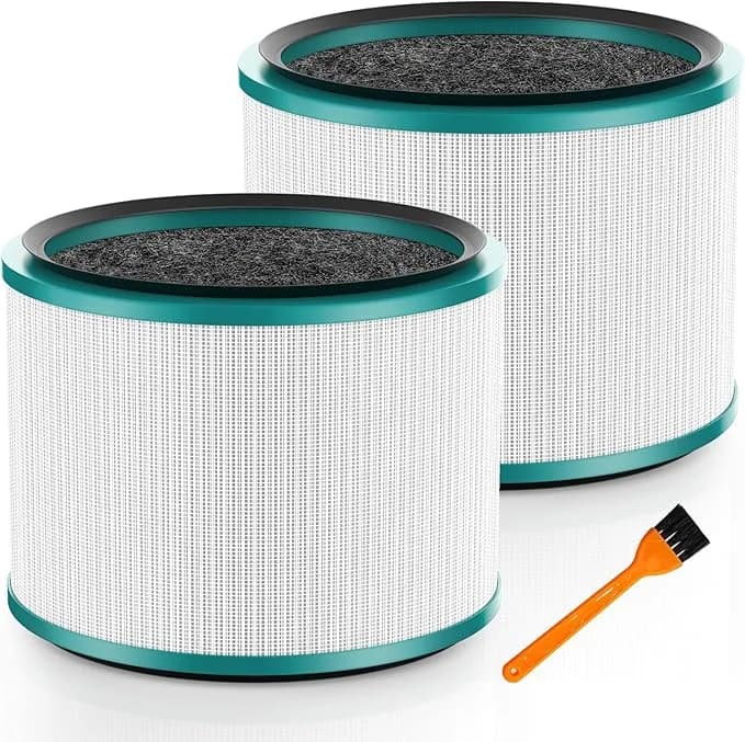 hp01 hp02 Filter For Dyson hp01 hp02 hp03 Pure Hot Cool Link Air Purifier - Fits For dp01 dp02 dp03 Desk Fan Purifiers, Air Purifier Filter Replacement Compare To Part # 968125-03, 2 Pack