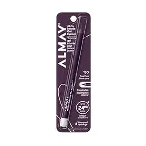 Almay All-Day Intense Gel Eyeliner Bold Longwear Eye Makeup, Hypoallergenic, 130 Pure Plum, 0.045 Oz
