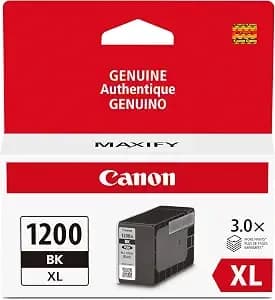 Canon Pgi-1200 Genuine Pigment Black Ink Tank, Compatible With mb2120, mb2720, mb2020, And mb2320 Printers