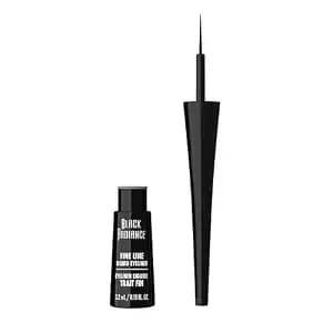 Black Radiance Fine Line Liquid Eyeliner, Black, 0.12 Fluid Ounce