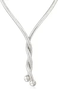 Ross-Simons Italian Sterling Silver Flexible 4-In-1 Necklace/Bracelet