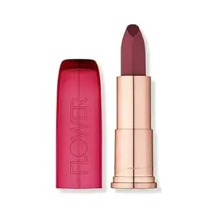 Flower Beauty By Drew Barrymore Perfect Pout Moisturizing Lipstick - Soothes Lips + Hydrates - Creamy Lip Tint + Natural Looking Shine + Buildable Color - Cruelty-Free + Vegan (Jasmine)
