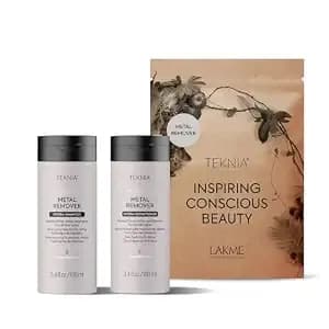 Lakmé Teknia Metal Remover Travel Kit - Shampoo & Conditioner - Removes Metal Buildup - Travel Friendly