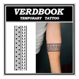 Waterproof Semi Permanent Eternity Coil Tattoos Women, 2 Sheets