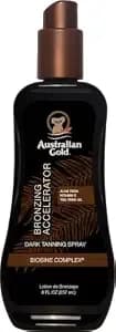 Australian Gold Dark Tanning Accelerator Spray Gel With Bronzer - 8 Fl Oz, Multicolor, agcb175(Packaging May Vary)