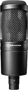 Audio-Technica at2020 Cardioid Condenser Studio Xlr Microphone, Ideal For Project/Home Studio Applications, Black - Project/Home Studio Applications, Black