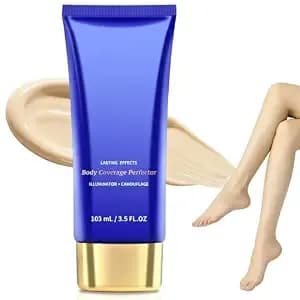 Tattoo Cover Up Makeup, Body Coverage Perfector Waterproof For Scars Bruises Birthmarks, Tattoo Full Coverage Concealer Long Lasting Leg Make Up Foundation For Swimming Wedding, 3.5oz Fair Radiance