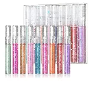 Girls Lip Gloss, Shimmery Lip Glosses For Girls Teens & Women, - Syrupy Gloss - Glossy Finish - Long-Lasting - Moisturizing - Highlighting - Natural-Beauty - Lip Glow Set
