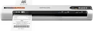 Epson Rapidreceipt Rr-70w Compact Mobile Document Scanner Receipt - Scansmart Ai Pro Technology For Small Business Receipts And Invoices Mobile Battery Powered Scanner