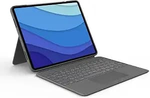 Logitech Combo Touch Ipad Pro 12.9 Inch 5th-6th Gen Keyboard - Oxford Gray - Fits 5th & 6th Gen (2021/2022), Detachable Design, Kickstand, Click-Anywhere Trackpad, Smart Connector, Usa Layout