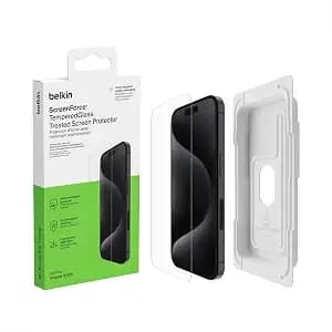 Belkin Tempered Glass 9h Scratch-Resistant Screen Protector Iphone 15 Pro