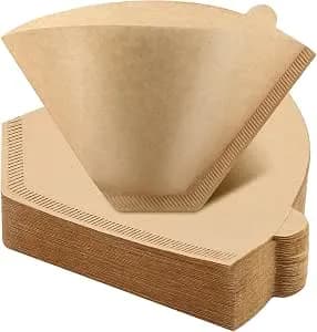 100 Count #4 Cone Coffee Filters 8-12 Cup Compatible With Ninja Maker - Unbleached, Disposable, Natural Wood Pulp Coffee Filters Compatible With Ninja, Pour Over And Drip Coffee Maker