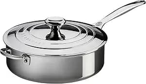 Le Creuset Tri-Ply Stainless Steel Saute Pan, 3 Qt.