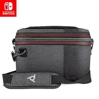 Pdp Gaming Pull-N-Go Nintendo Switch Travel Case, 2-In-1 Console And Accessory Storage, Removable Interchangeable Compartments: Elite Edition Grey