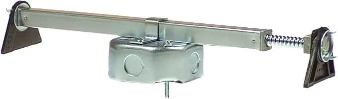 Westinghouse 0110000 Saf-T-Brace Ceiling Fan Mounting Brace, Silver - Twist-And-Lock Installation, Fits Ceiling Fan Installations, Three-Tooth Design, Includes Mounting Hardware