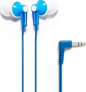 Panasonic Ergofit In-Ear Earbud Headphones Rp-hje120-A (Blue) Dynamic Crystal-Clear Sound, Ergonomic Comfort-Fit