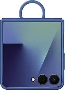 Samsung Galaxy Z flip7 Official Ring Phone Case Silicone, Easy To Carry, Soft, Sleek, Us Version, Navy