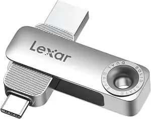 Lexar d50e 512gb Solid State Dual Drive, Up To 400mb/S Read 400mb/S Write - High-Performance Usb Flash Drive, Usb C&A, Metal Housing Swivel Design, Compatible With Iphone 17, Android, Pc