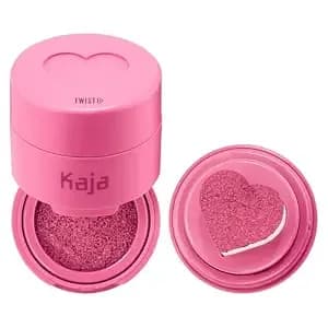 Kaja Blusher - Cheeky Stamp 04 Feisty - Kbeauty, Cute Makeup, Buildable & Blendable Shade With Heart-Shaped Applicator, Sunkissed Finish, Travel Size, Hygienic, Portable, Korean Makeup, 0.17 Oz