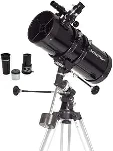 Celestron - Powerseeker 127eq Telescope - Manual German Equatorial Telescope For Beginners - Compact And Portable - Bonus Astronomy Software Package - 127mm Aperture
