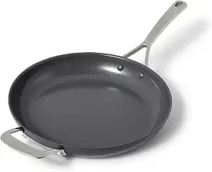 Sur La Table Classic Hard Anodized Ceramic Nonstick Skillet, 12", Aluminum