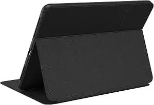 Speck Products Presidio Pro Folio Ipad 2021/Ipad Pro (2018-2020) 12.9-Inch Case, With Microban Protection, Black/Black