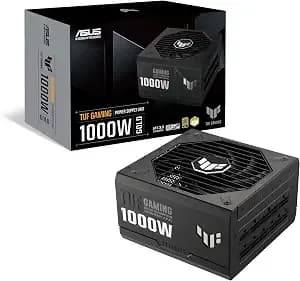 Asus Tuf Gaming 1000w Gold (1000 Watt, Atx 3.0 Compatible Fully Modular Power Supply, 80+ Gold Certified, Military-Grade Components, Dual Ball Bearing, Axial-Tech Fan, Pcb Coating) (Renewed)