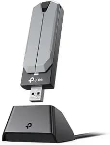 Tp-Link be6200 Tri-Band Usb 3.0 Wi-Fi 7 Adapter For Desktop Pc, Wifi Dongle - Usb Wireless Adapter, Support win11/10 - 2 X High Gain Antennas - 6ghz,4k-Qam,160mhz, wpa3 - Secure By Design, Archer tbe401uh