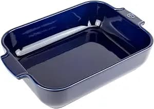 Peugeot - Appolia Rectangular Oven Dish - Ceramic Baker With Handles - Blue, 10 X 8 X 2.5 Inches