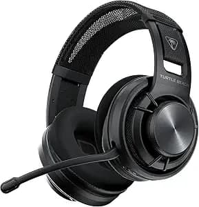 Turtle Beach Atlas Air Wireless Open-Back Headset For Pc, ps5, ps4, Mobile - Playstation, 24-Bit High-Fidelity Audio, Adjustable Mic, Rechargeable 50-Hr Battery, Memory Foam Cushions, Lightweight, Black