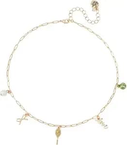 Betsey Johnson Jewelry Women'S Tennis Charm Bib Necklace