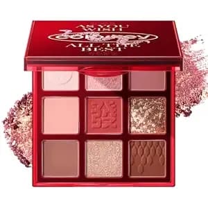 Colorkey Fortune Snake Limited Nine-Color Eyeshadow Palette 01 Gold Absorbing Fortune Snake，Matte And Shimmer, Long-Lasting, Water-Resistant, No-Fallout