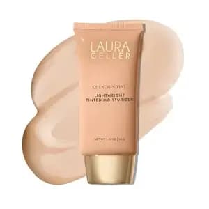 Laura Geller New York Quench-N-Tint Tinted Moisturizer - Sheer To Light Buildable Coverage - Natural Glow Finish - Lightweight Formula With Hyaluronic Acid, 02 Light