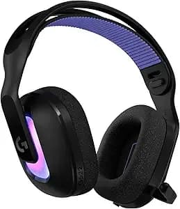 Logitech g522 Lightspeed Wireless Gaming Headset - Black - For Pc, 2.4 Ghz, Bluetooth & Usb-C , <60 Hr Battery, 48 Khz/24 Bit Audio, Detachable 48 Khz/16 Bit Blue Vo!Ce Mic, Rgb
