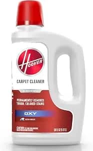 Hoover Oxy Carpet Cleaner Solution, 50 Oz., Ocean Breeze Scent - Deep Cleaning Carpet Shampoo Solution, Removes Tough Colored Stains From Carpet And Upholstery, For Hoover Carpet Cleaners