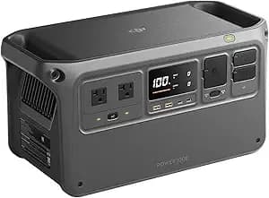 Dji Power 1000 Portable Power Station, 1024wh Lfp (lifepo4) Battery - 2200w Stable Output, Solar Generator, Home Backup, Camping & Rvs, Off-Grid, Power Outage, 70-Minute Fast Charging