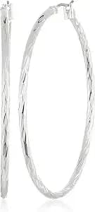 Anne Klein Women'S Large Hoop Earrings, Statement Fashion Jewelry For Everyday, Office, And Evening Wear