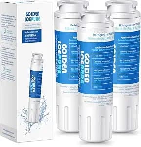 Golden Icepure rwf0900a Refrigerator Water Filter, Replacement For Maytag ukf8001, Whirlpool Filter 4 Everydrop edr4rxd1, mfi2570fez msd2651heb, 4396395, 469006, 3pack