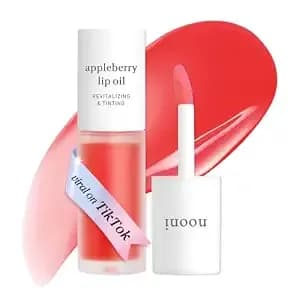 Nooni Korean Lip Oil - Appleberry - Plumping & Hydrating Tinted Lip Gloss