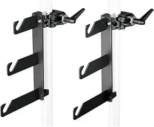 Manfrotto 044 B/P Clamps-2 Holder Hooks 045 Mounted On 2 Superclamps 035