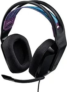 Logitech g335 Wired Gaming Headset, With Flip To Mute Microphone, 3.5mm Audio Jack, Memory Foam Earpads, Lightweight, Compatible With Pc, Playstation, Xbox, Nintendo Switch/Switch 2 - Black