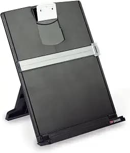 3m Desktop Document Holder For Monitor, 3.375 In X 12.0 In X 1.75 In - Desktop Document Holder For Desk And Typing, Adjudtable, Space Saving Design Holds Papers Vertical For Easy Viewing