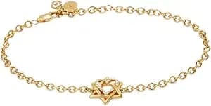 Alex And Ani Star Of David Heart Jewelry, 14kt Gold Plated